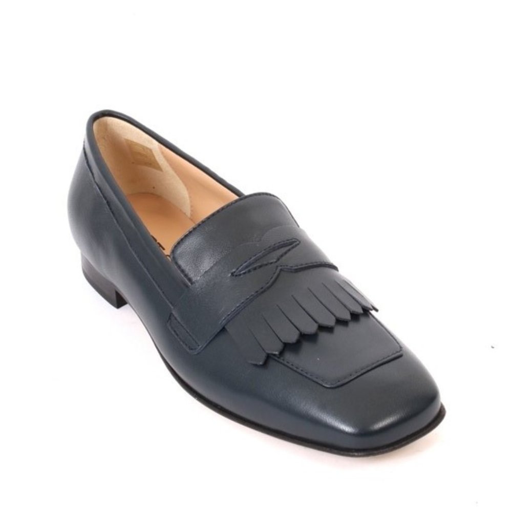 MOT-CLe 2368 Navy Leather Comfort Shoes